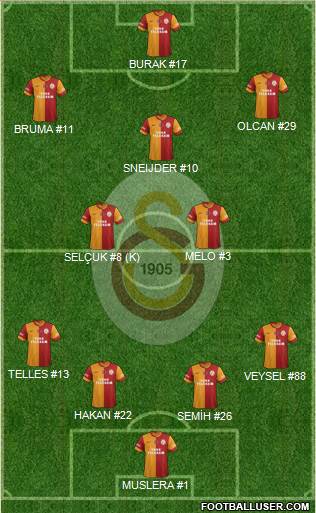 Galatasaray SK Formation 2014