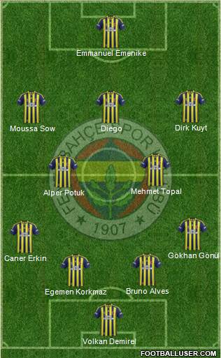 Fenerbahçe SK Formation 2014