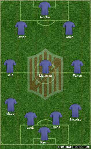 9 de Julio Formation 2014
