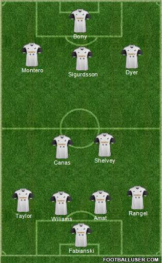 Swansea City Formation 2014