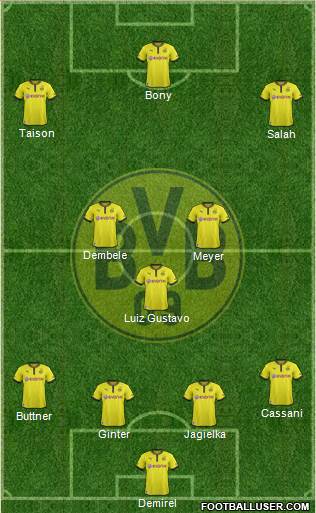 Borussia Dortmund Formation 2014