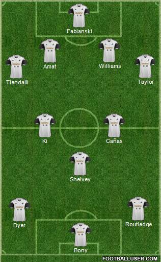 Swansea City Formation 2014