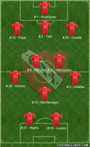 Independiente Formation 2014