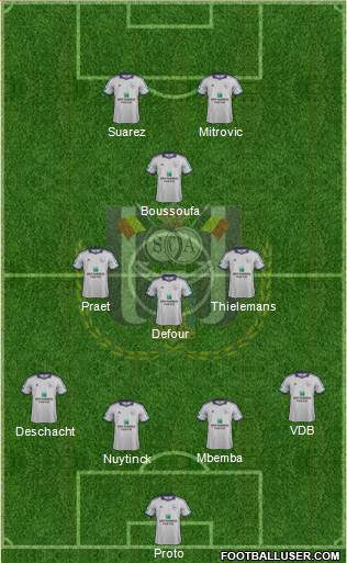 RSC Anderlecht Formation 2014