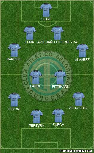Belgrano de Córdoba Formation 2014