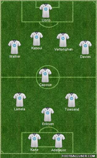 Tottenham Hotspur Formation 2014