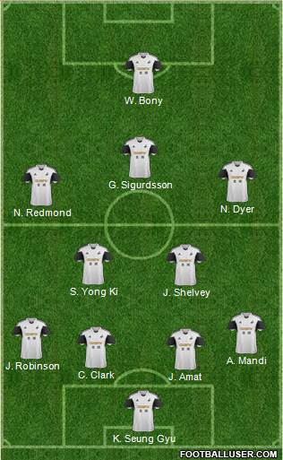 Swansea City Formation 2014