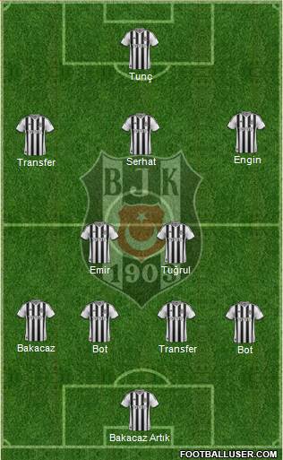 Besiktas JK Formation 2014