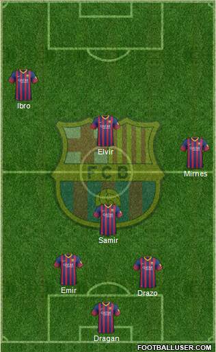 F.C. Barcelona Formation 2014