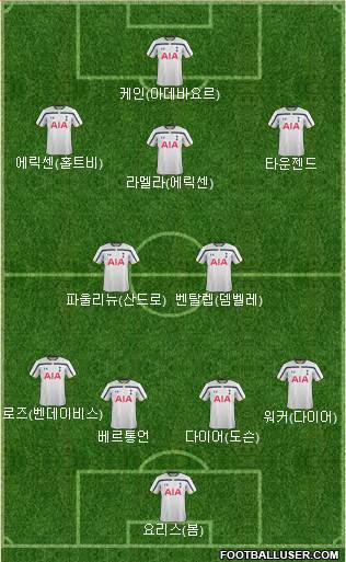 Tottenham Hotspur Formation 2014