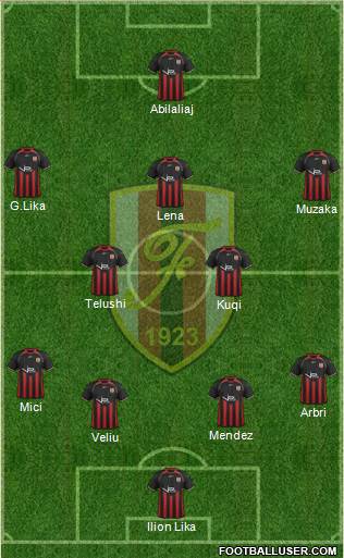 KS Flamurtari Vlorë Formation 2014