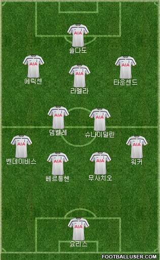 Tottenham Hotspur Formation 2014