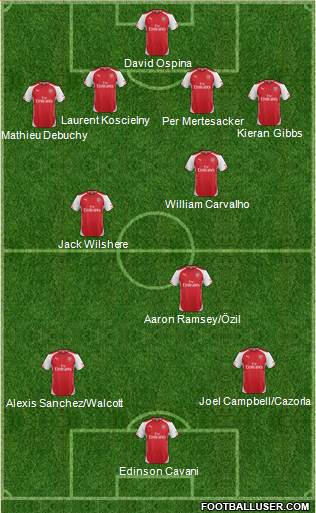Arsenal Formation 2014