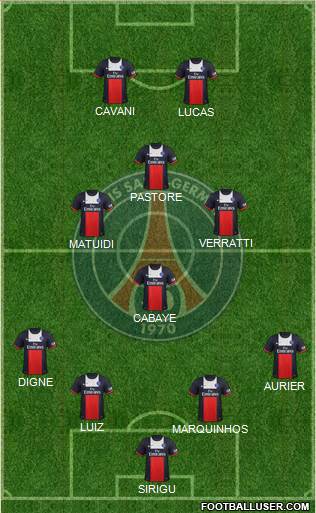 Paris Saint-Germain Formation 2014
