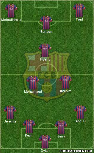 F.C. Barcelona Formation 2014