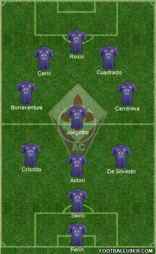 Fiorentina Formation 2014