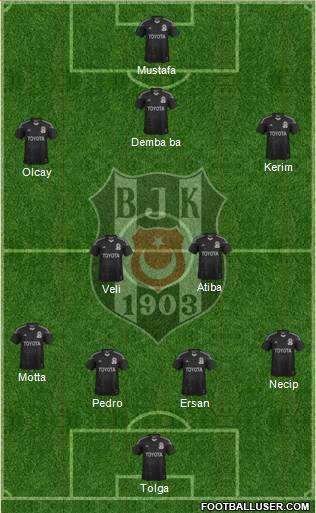 Besiktas JK Formation 2014