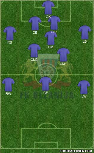 FK Bezanija Novi Beograd Formation 2014