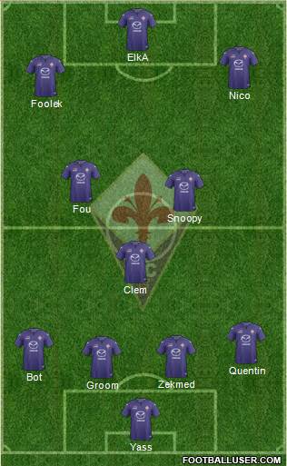 Fiorentina Formation 2014