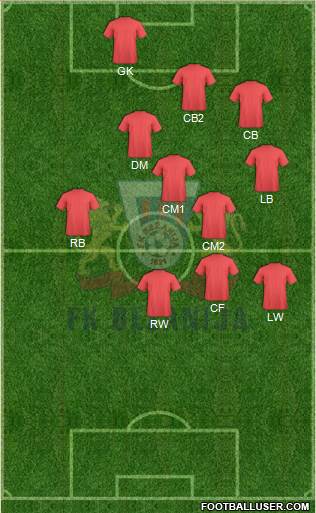 FK Bezanija Novi Beograd Formation 2014