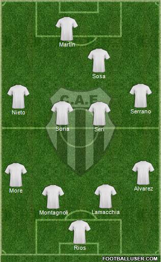 Estudiantes de Buenos Aires Formation 2014