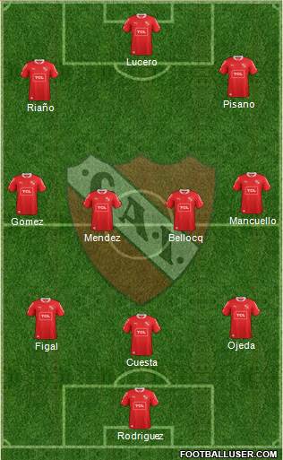 Independiente Formation 2014