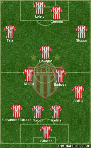 Club Deportivo Necaxa Formation 2014