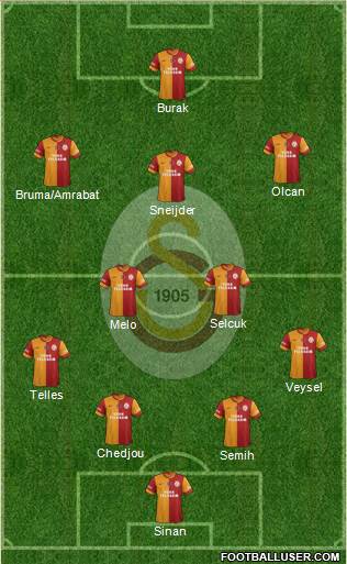 Galatasaray SK Formation 2014