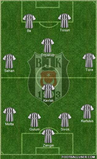 Besiktas JK Formation 2014