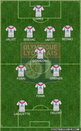 Olympique Lyonnais Formation 2014