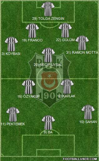 Besiktas JK Formation 2014