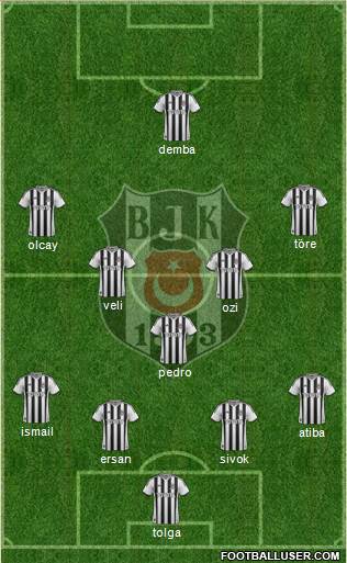Besiktas JK Formation 2014