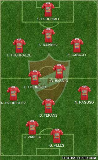 Club Atlético Rentistas Formation 2014