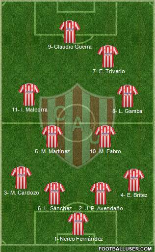 Unión de Santa Fe Formation 2014