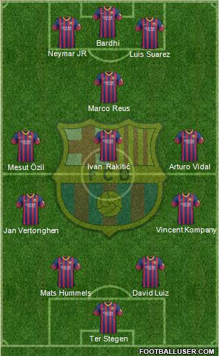 F.C. Barcelona Formation 2014