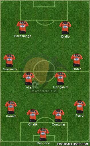 Stade Lavallois Mayenne FC Formation 2014