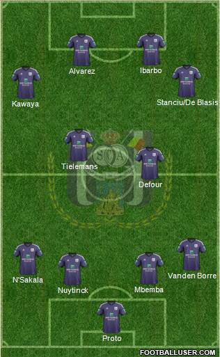 RSC Anderlecht Formation 2014