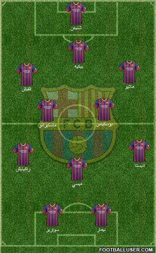 F.C. Barcelona Formation 2014