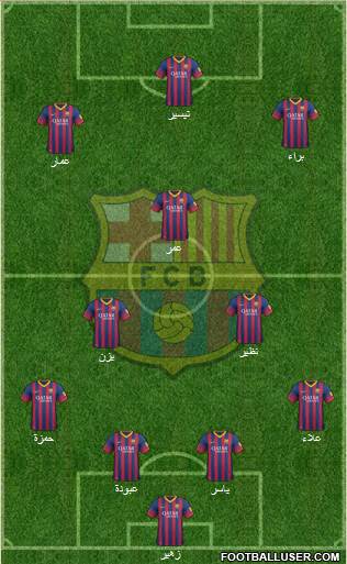 F.C. Barcelona Formation 2014