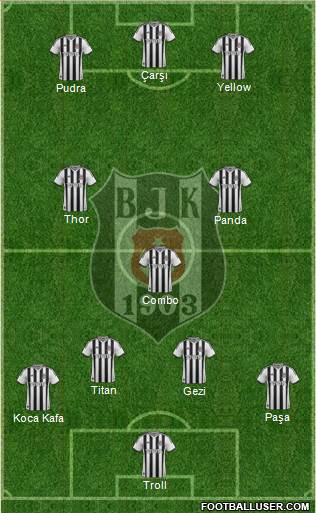 Besiktas JK Formation 2014