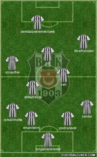 Besiktas JK Formation 2014