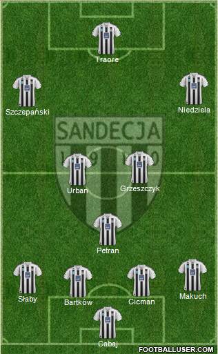 Sandecja Nowy Sacz Formation 2014