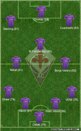 Fiorentina Formation 2014