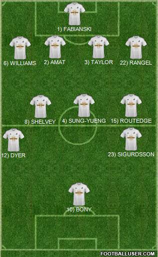 Swansea City Formation 2014