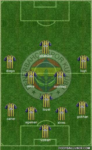 Fenerbahçe SK Formation 2014