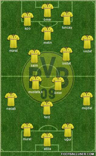 Borussia Dortmund Formation 2014