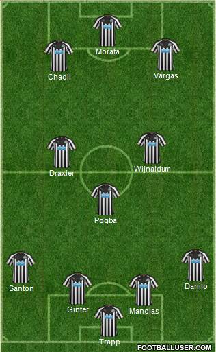 Newcastle United Formation 2014