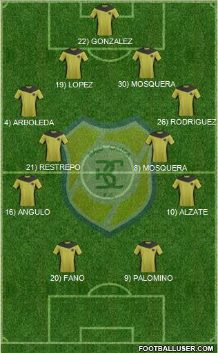 CD Itagüí Ditaires Formation 2014