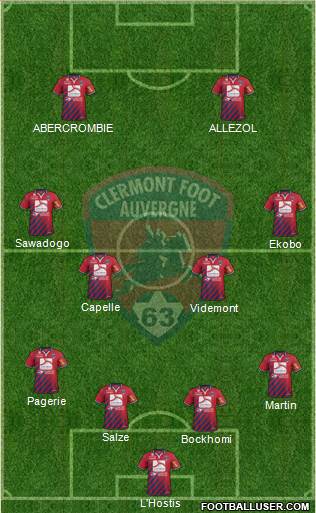 Clermont Foot Auvergne 63 Formation 2014