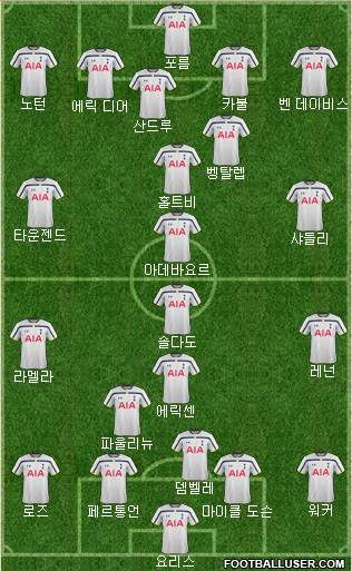 Tottenham Hotspur Formation 2014